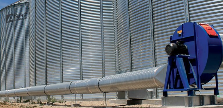 réseau de ventilation pour silos à grains