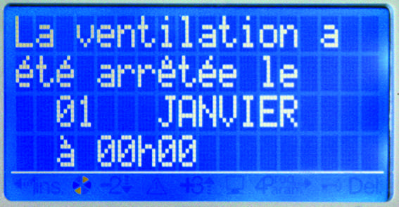 écran de ventiperformeur