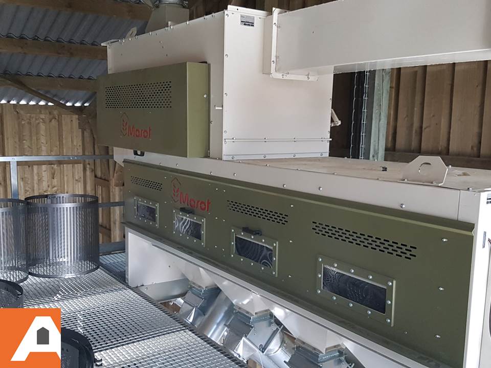 nettoyeur à grains sur plateforme agriconsult