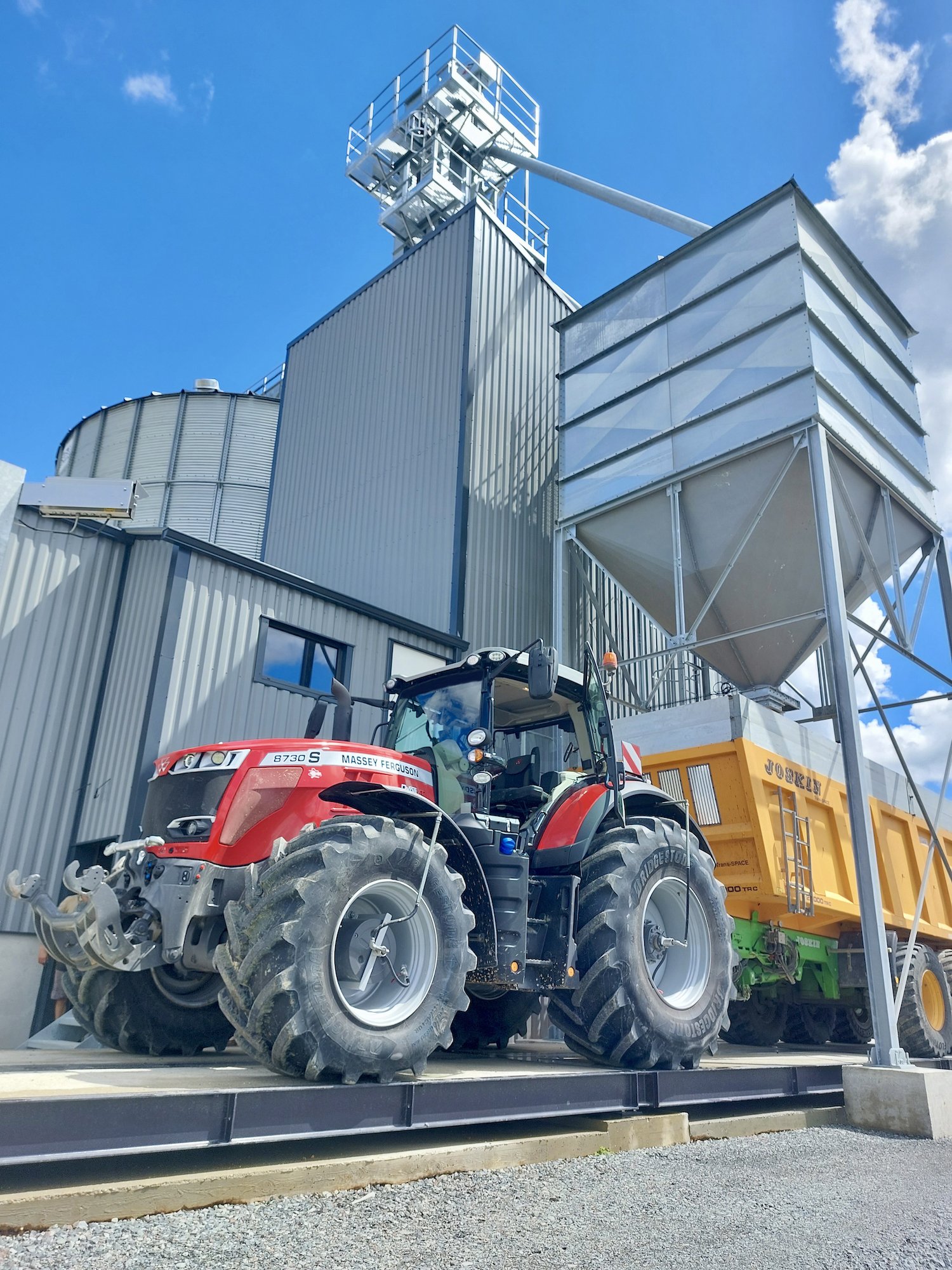 chargement benne tracteur boisseau agriconsult