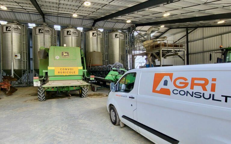 camion montage silo fond conique agriconsult machine agricole nettoyeur installation bio