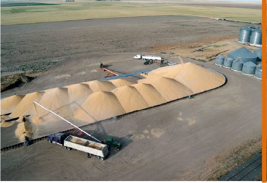 stockage temporaire vue du dessus