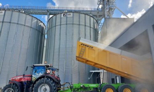 déchargement benne tracteur dans fosse trémie agriconsult