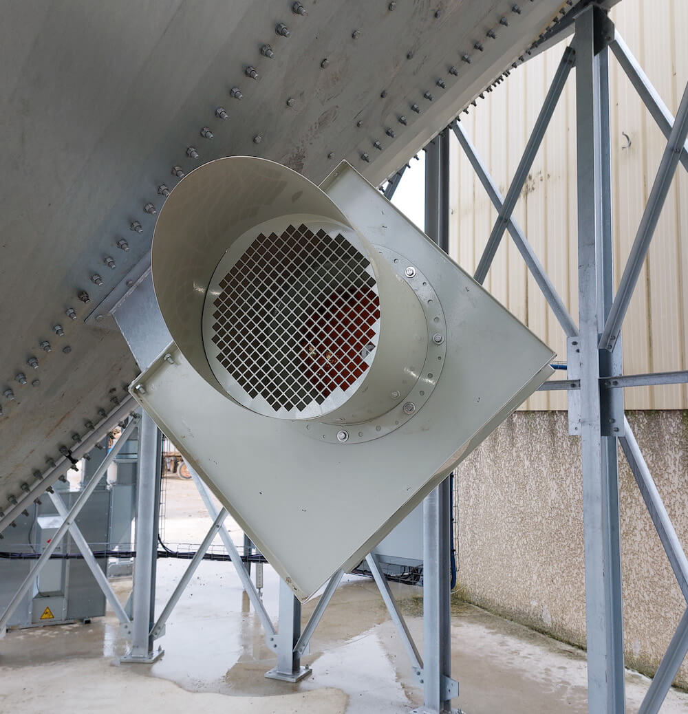 ventilation aération silo fond conique agriconsult
