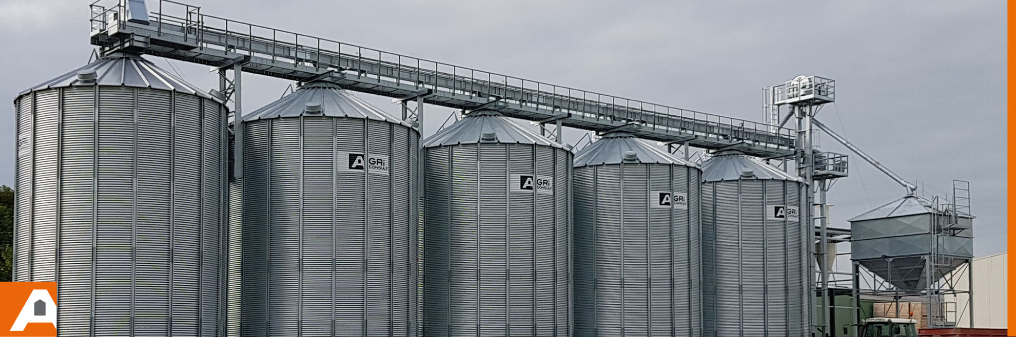 Silo a grain Agriconsult, cellule de stockage cereales agricole ou  industriel