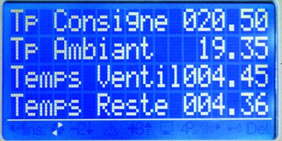 ecran de ventiperformer temperature consigne